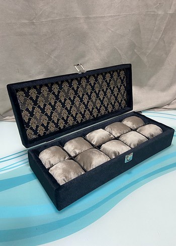 Gri Kadife Saat Kutusu - Görsel 5