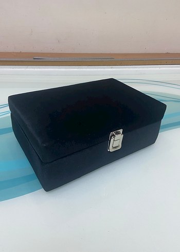 Gri Kadife Saat Kutusu Organizer - Görsel 8