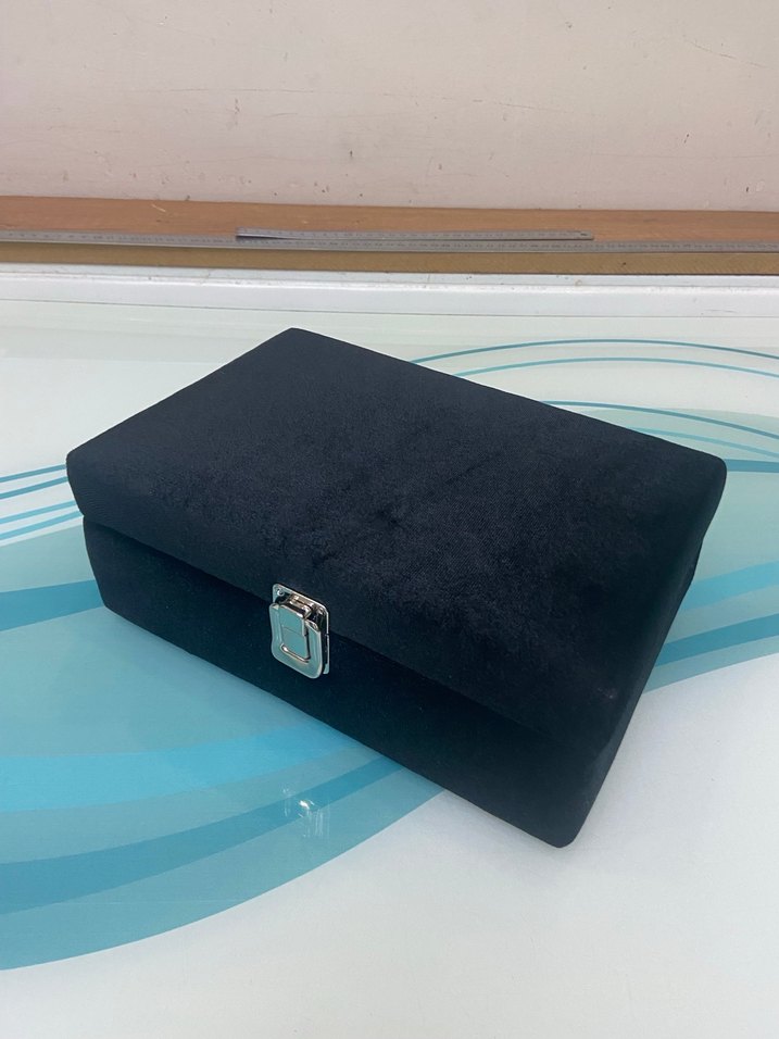 Gri Kadife Saat Kutusu Organizer - Görsel 3