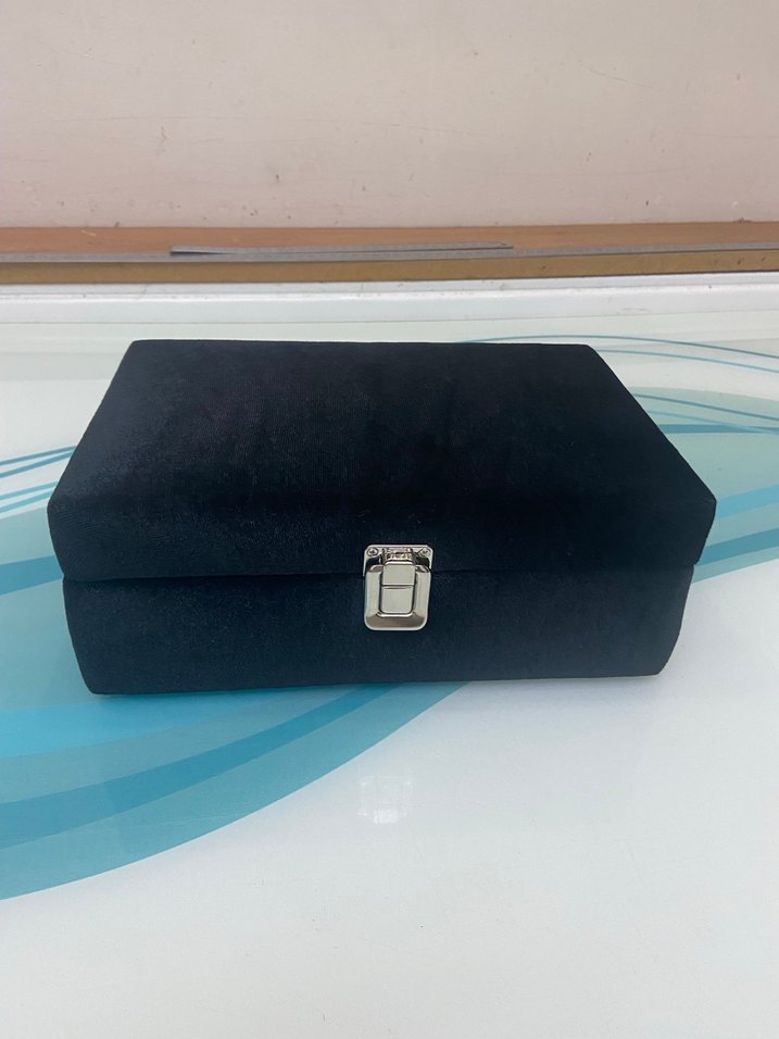 Gri Kadife Saat Kutusu Organizer - Görsel 4