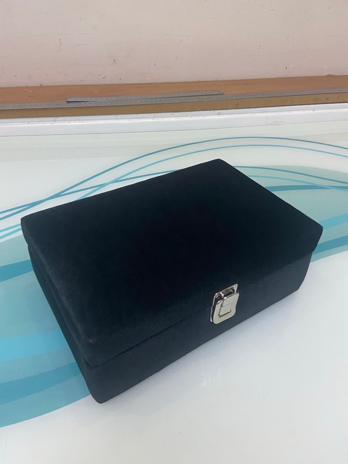 Gri Kadife Saat Kutusu Organizer - Görsel 5