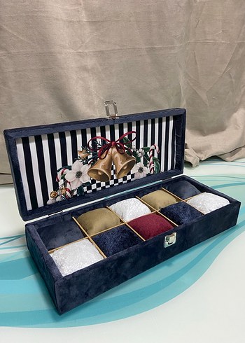 Çok Bölmeli Koyu Renkli Kutu Saat Kutusu - Görsel 5