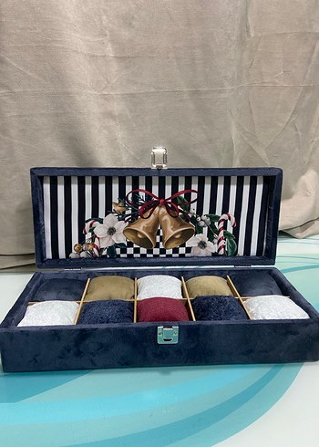 Çok Bölmeli Koyu Renkli Kutu Saat Kutusu - Görsel 4