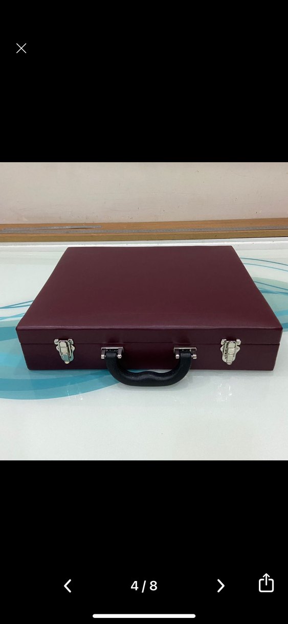 Bordo Deri Saat Kutusu Organizer - Görsel 3