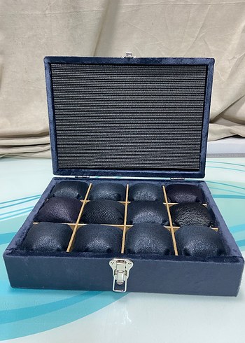 12 Bölmeli Lacivert Saat Kutusu - Görsel 8