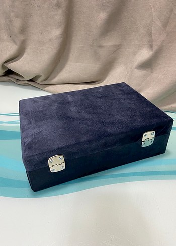 Lacivert Deri Saat Kutusu - Görsel 10