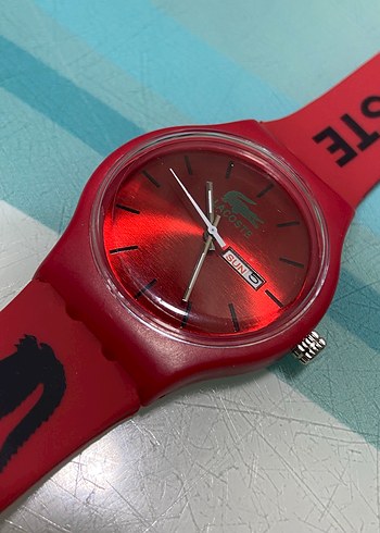 Lacoste Kırmızı Erkek Kol Saati - Görsel 5