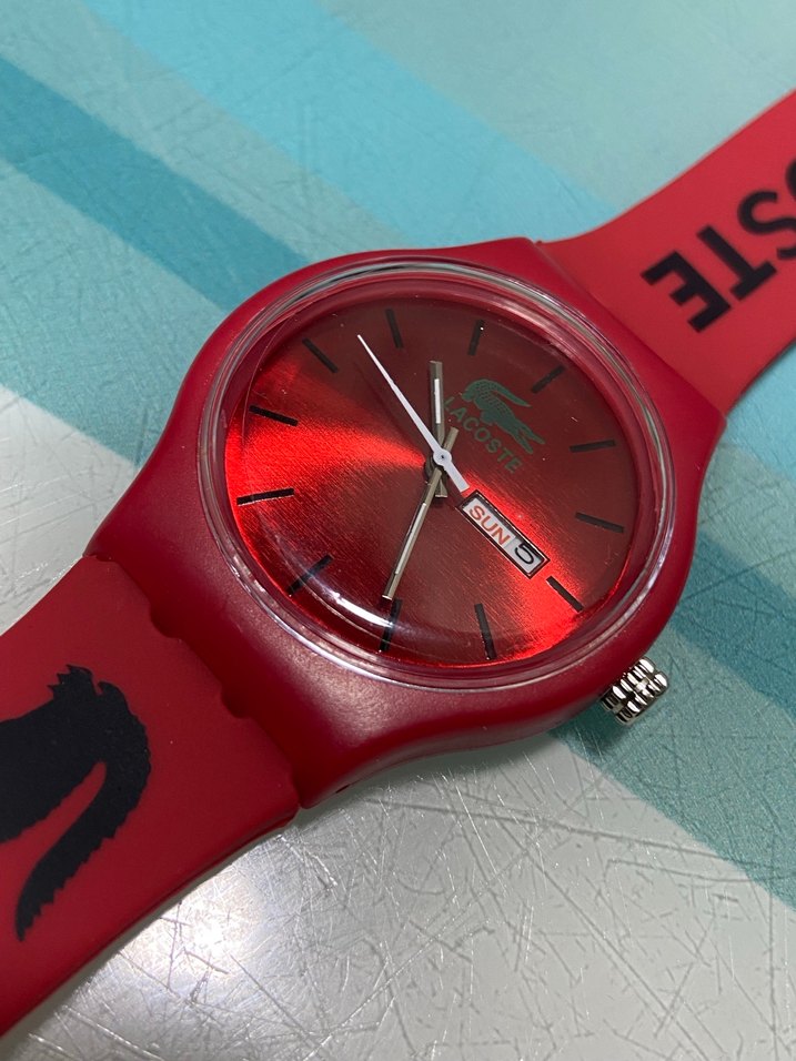 Lacoste Kırmızı Erkek Kol Saati - Görsel 5