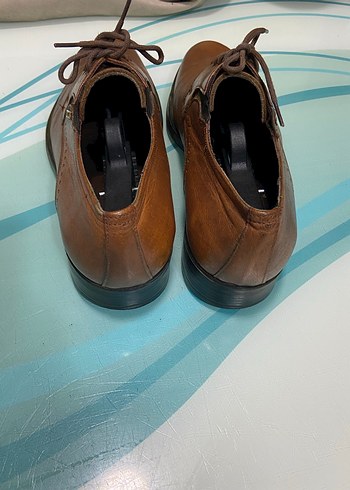 Klasik Kahverengi Deri Erkek Ayakkabı - Görsel 5