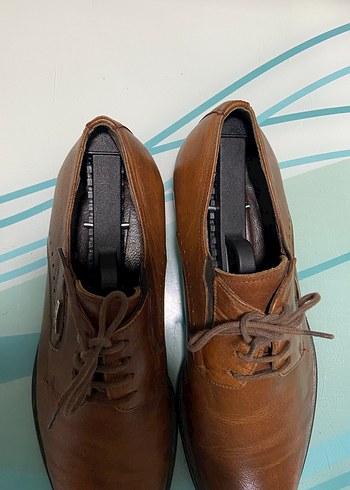 Klasik Kahverengi Deri Erkek Ayakkabı - Görsel 4