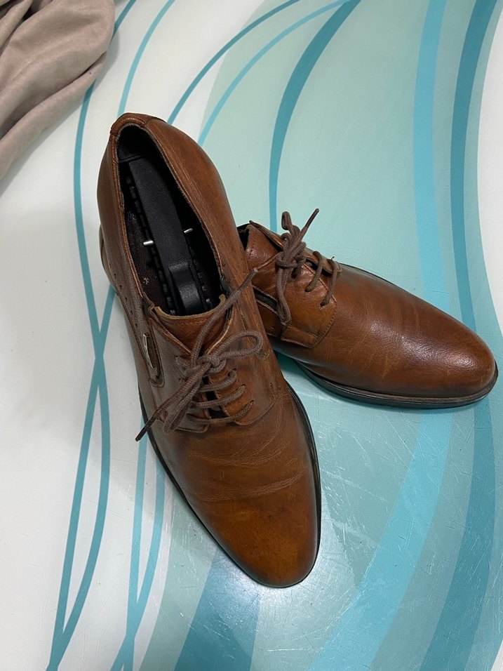 Klasik Kahverengi Deri Erkek Ayakkabı - Görsel 3