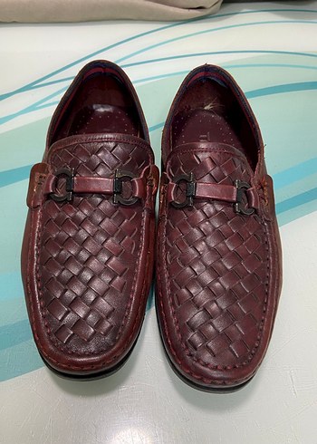 Kahverengi Deri Tokalı Erkek Klasik Ayakkabı - Görsel 2