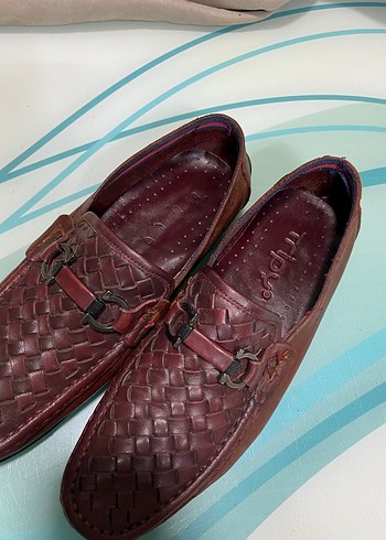 Kahverengi Deri Tokalı Erkek Klasik Ayakkabı - Görsel 8