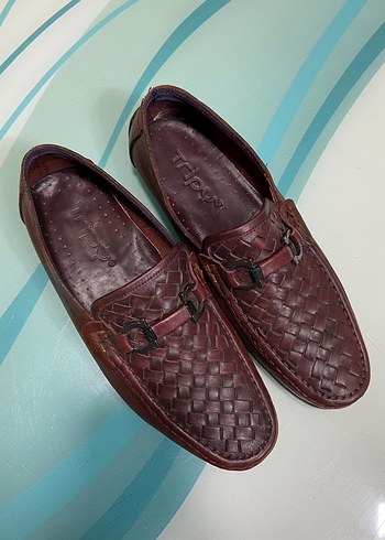 Kahverengi Deri Tokalı Erkek Klasik Ayakkabı - Görsel 6