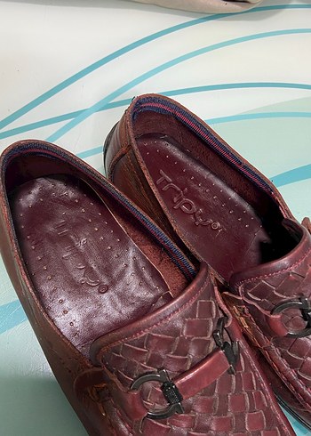 Kahverengi Deri Tokalı Erkek Klasik Ayakkabı - Görsel 4