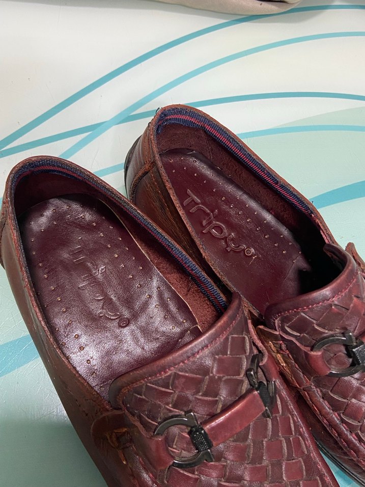 Kahverengi Deri Tokalı Erkek Klasik Ayakkabı - Görsel 4