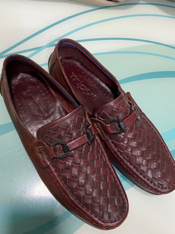 Kahverengi Deri Tokalı Erkek Klasik Ayakkabı - Görsel 3