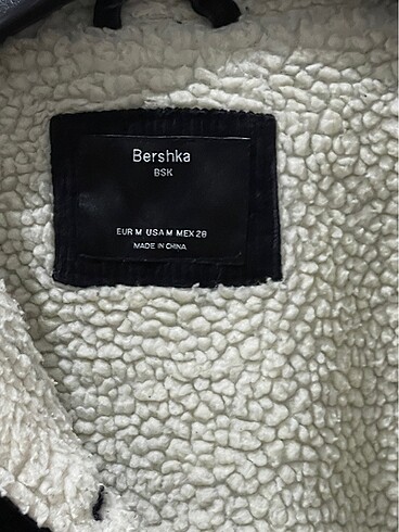 m Beden bershka içi yünlü ceket