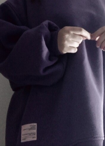 Zara Boyunlu oversiz sweatshirt 