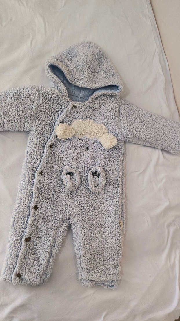 bebek peluş mont tulum - Görsel 2