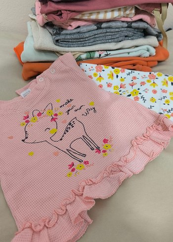 kız bebek giyim uzun kollu takimlar - Görsel 2