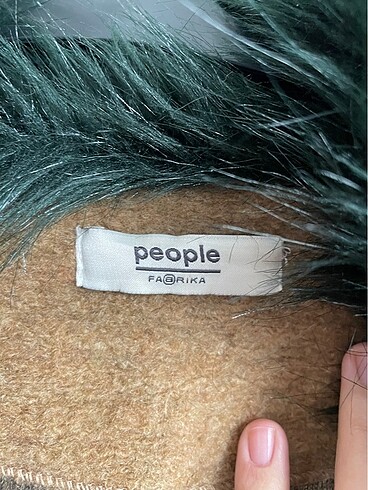34 Beden People by fabrika oversize camel yün palto