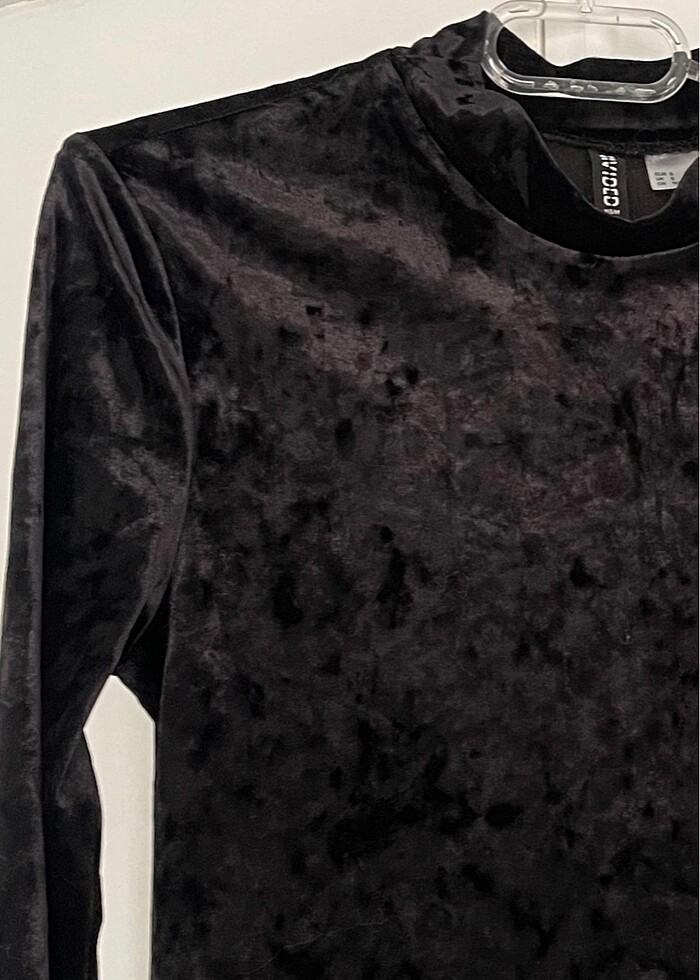 Siyah Kadife Bluz - Görsel 2