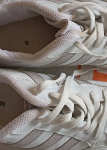 Beyaz Bağcıklı  Spor Ayakkabı erkek - Görsel 5