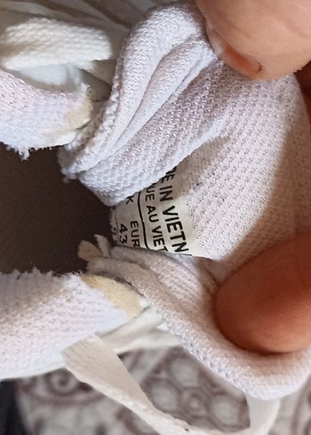 Beyaz Bağcıklı  Spor Ayakkabı erkek - Görsel 6