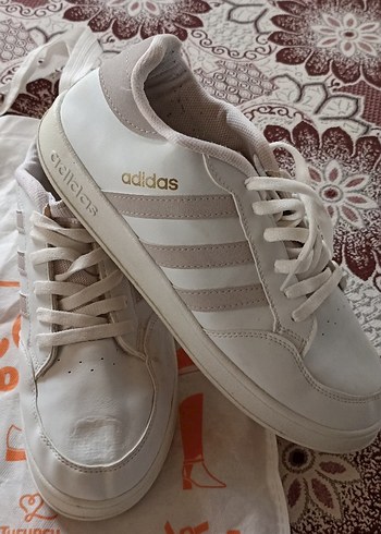 Beyaz Bağcıklı  Spor Ayakkabı erkek - Görsel 2