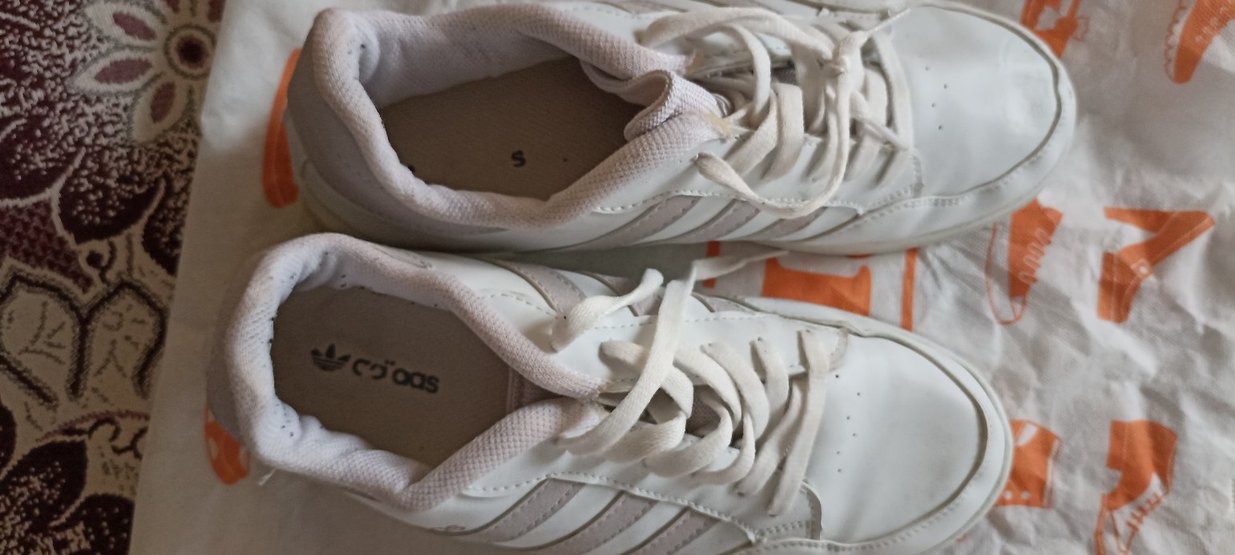 Beyaz Bağcıklı  Spor Ayakkabı erkek - Görsel 5