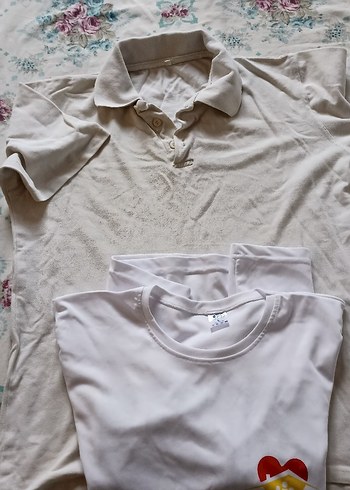 Erkek Tişörtü, Yuvarlak Yaka, Kısa Kollu ikili - Görsel 4