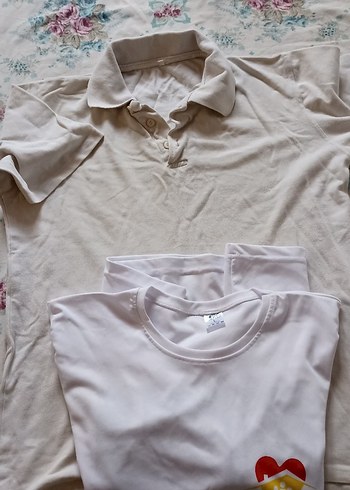 Erkek Tişörtü, Yuvarlak Yaka, Kısa Kollu ikili - Görsel 2