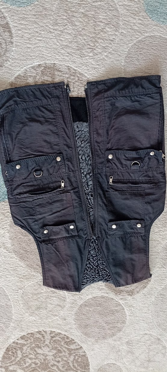 Düğmeli Erkek Kot Yelek Siyah - Görsel 3