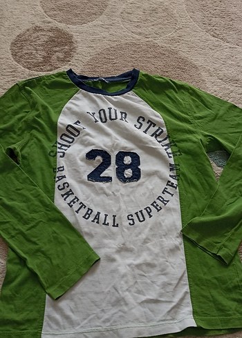 Yeşil Erkek Çocuk Pamuklu Sweatshirt - Görsel 2