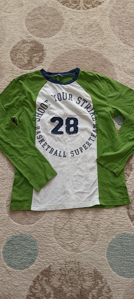 Yeşil Erkek Çocuk Pamuklu Sweatshirt - Görsel 5