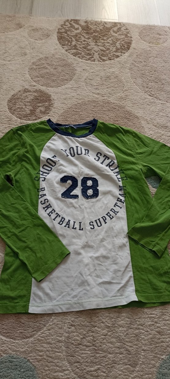 Yeşil Erkek Çocuk Pamuklu Sweatshirt - Görsel 2