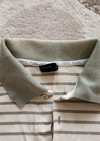 Bej Erkek Polo Tişört Keten Kumaş - Görsel 5