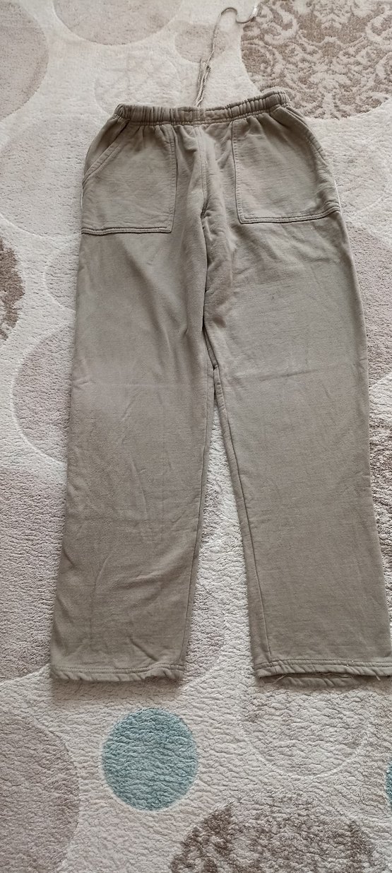 Bej Keten Rahat erkek eşofman altı - Görsel 4