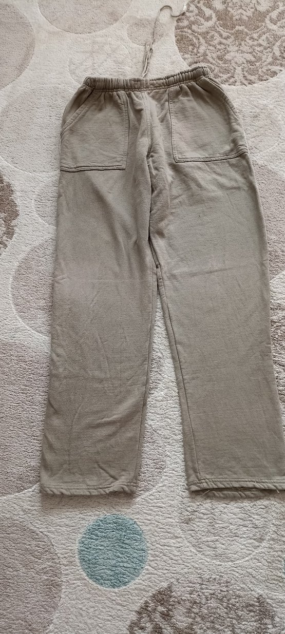 Bej Keten Rahat erkek eşofman altı - Görsel 3