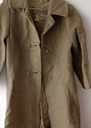 Düğmeli Kahverengi kaşe erkek kaban - Görsel 7