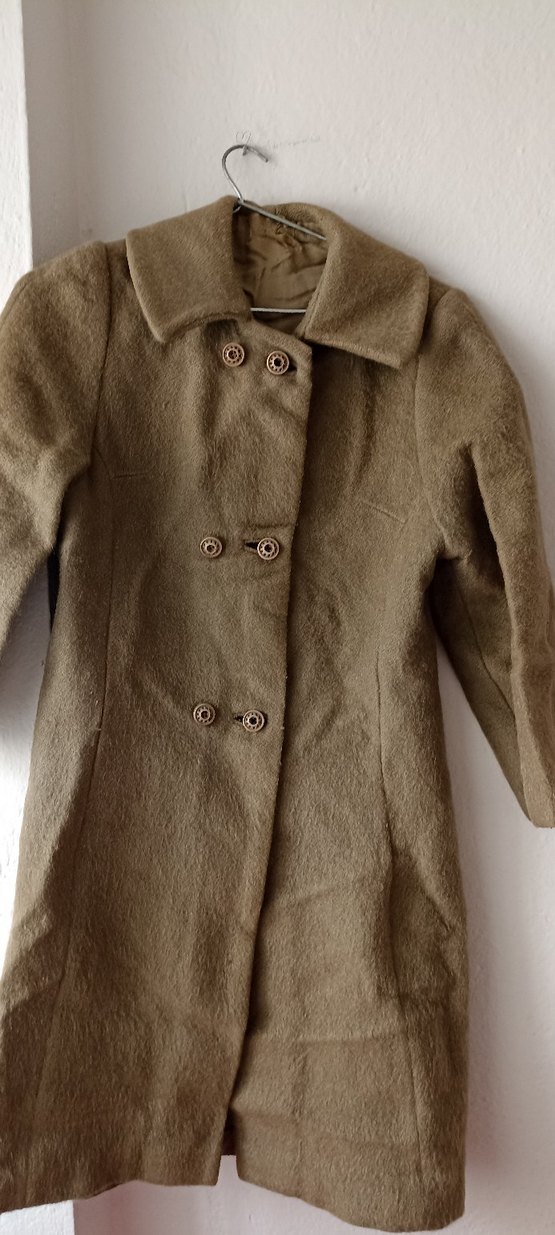 Düğmeli Kahverengi kaşe erkek kaban - Görsel 3