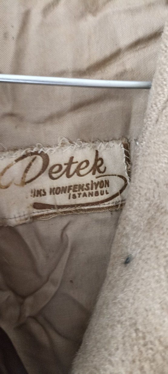 Düğmeli Kahverengi kaşe erkek kaban - Görsel 5