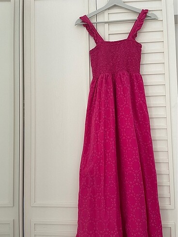 Koton Pembe midi elbise