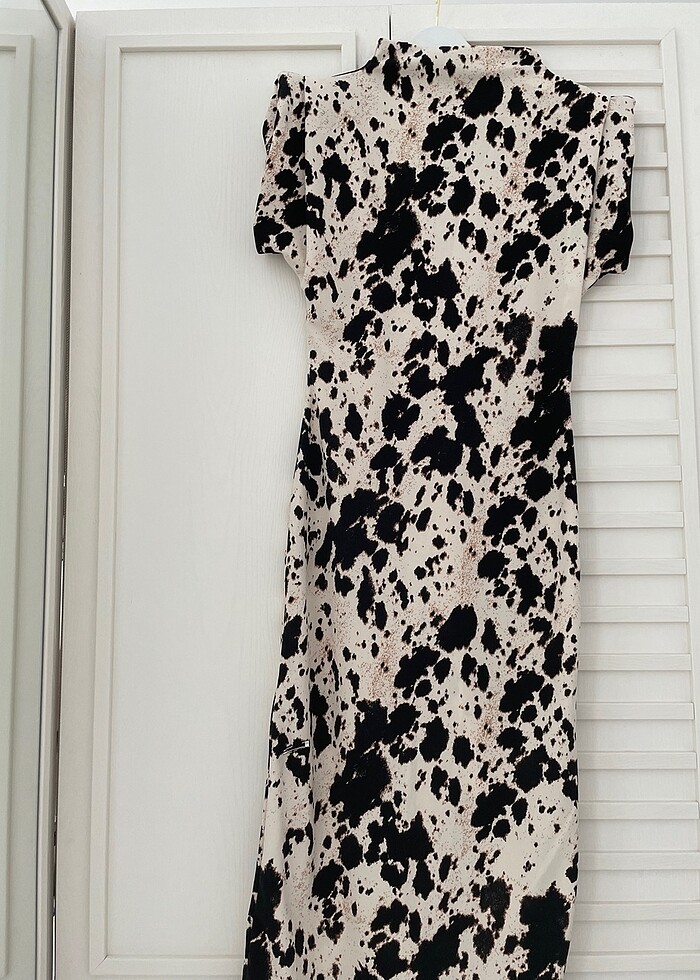Leopar desenli elbise - Görsel 3