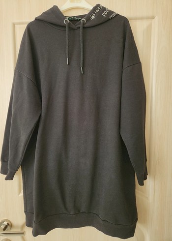 LC Waikiki Oversize Siyah Kapusonlu Sweatshirt Rahat Ve Sik