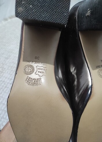 Gold topuklu ayakkabı  - Görsel 7