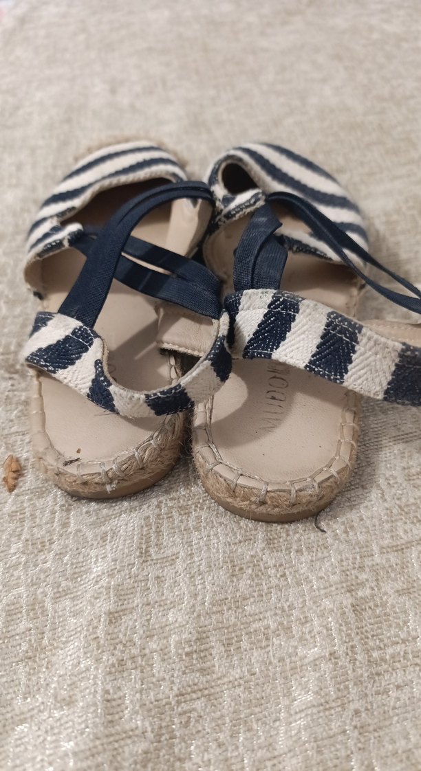 Kadın Bohem Mavi Çizgili  Espadril - Görsel 3