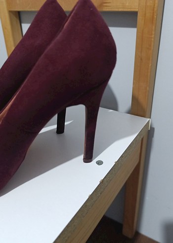 vişne çürüğü Bershka Stiletto Kadın Ayakkabı - Görsel 3