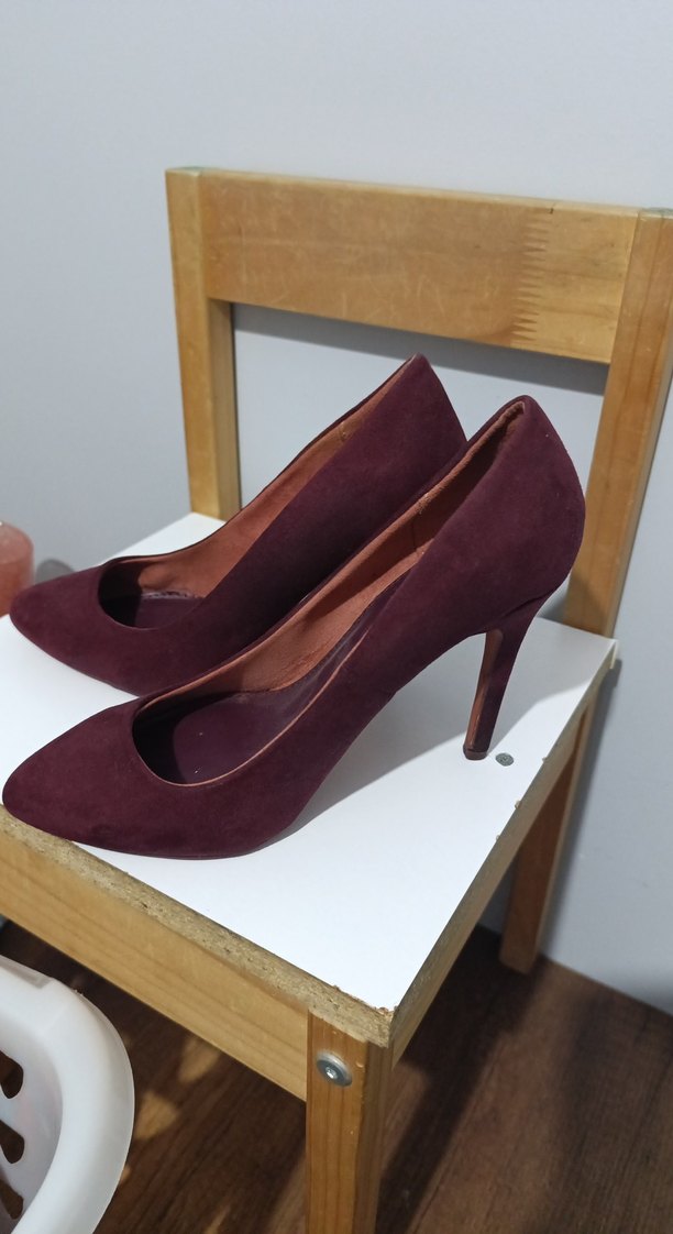 vişne çürüğü Bershka Stiletto Kadın Ayakkabı - Görsel 4